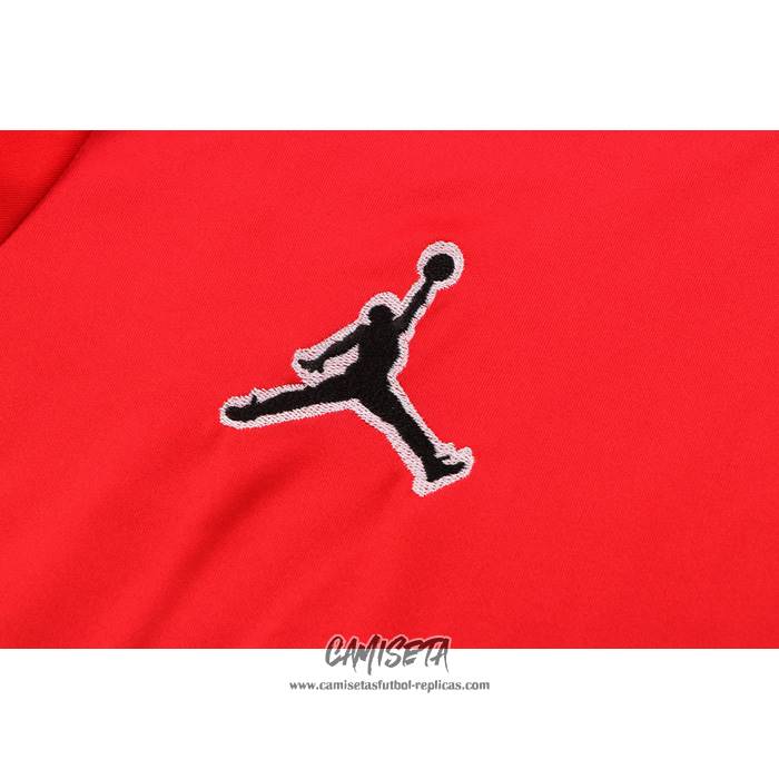 Chandal del Paris Saint-Germain Jordan 2022-2023 Manga Corta Rojo - Pantalon Corto